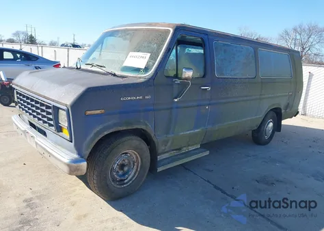 1987 Ford Econoline E150 Super Duty Van z USA, uszkodzony, nr VIN 1FTES15Y2HHB93348